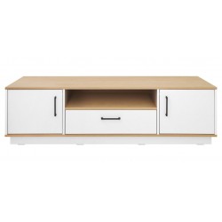 TV komoda SANTIAGO-05 (Dab Biszkoptowy/Balta) 160 cm